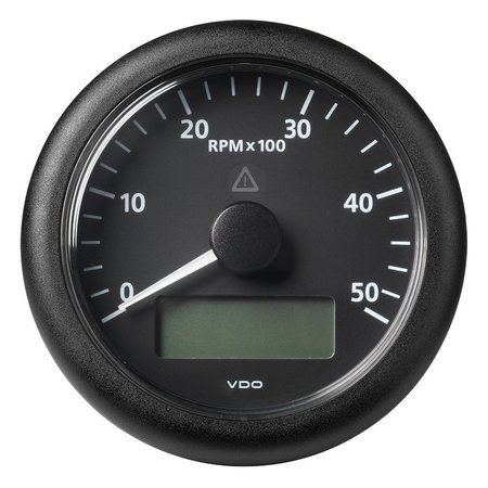 VERATRON 3-3/8" (85MM) ViewLine Tachometer w/Multi-Function Display - 0 to 5000 RPM - Black Dial &am A2C59512392
